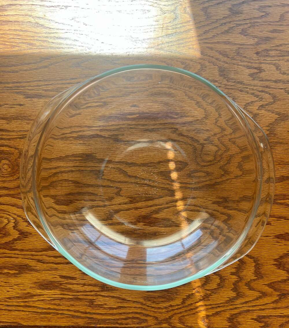 Vintage PYREX Clear Glass 3 QT Bowl 026